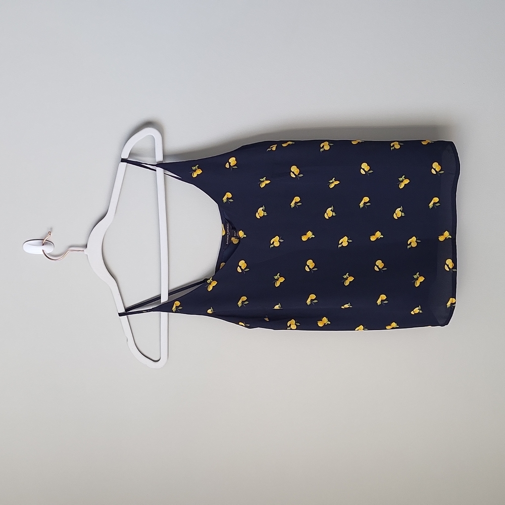 Banana Republic Factory Navy Lemons Tank